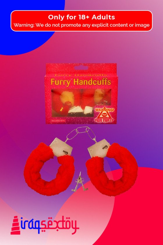 Fetish Fantasy Beginner's Furry Cuffs in Red BDSM-004
