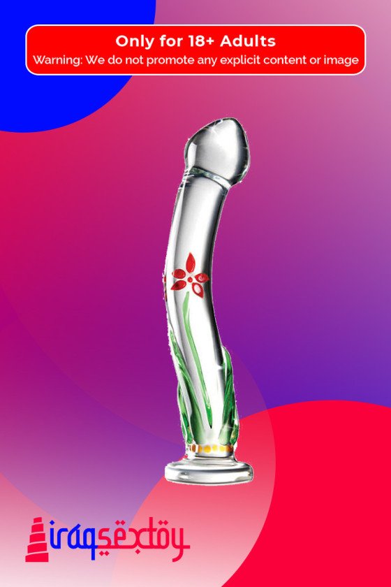 Flower Crystal Glass Dildo Sex Toy GD-004